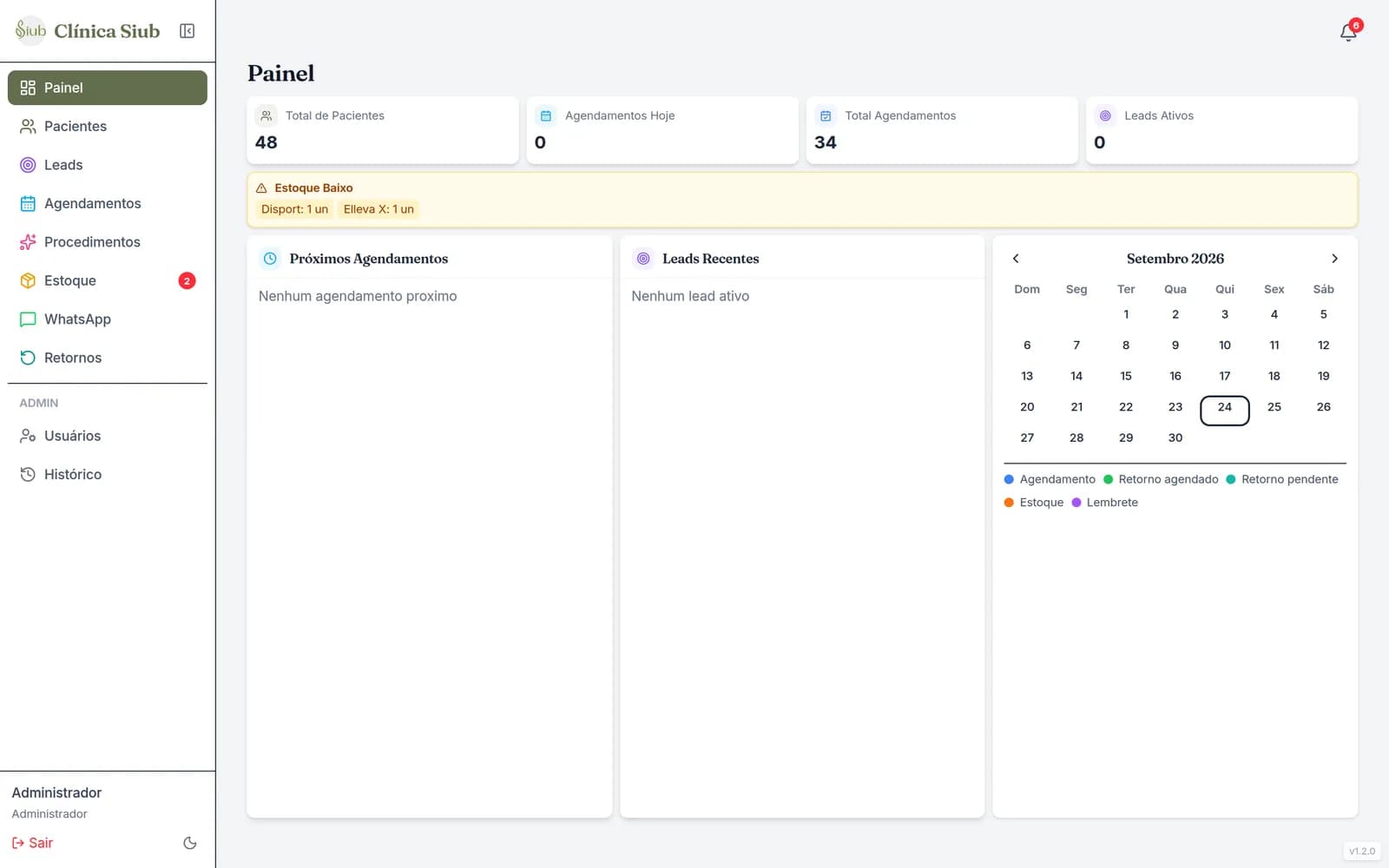 CRM para clínica de estética